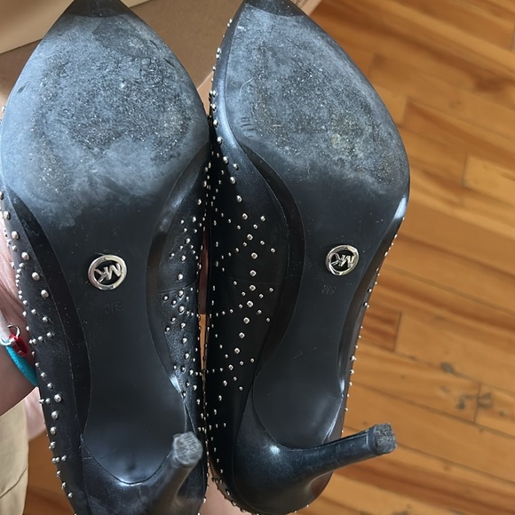 Michael Kors Claire Black Studded Stiletto Heels - Picture 7 of 10